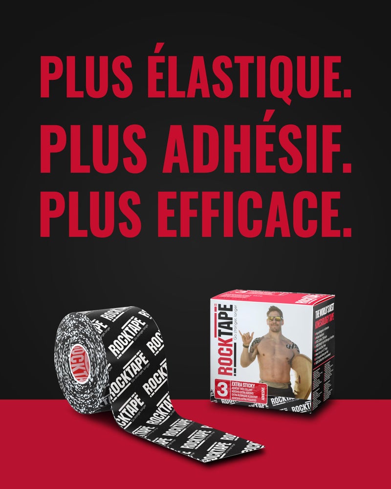 روك تايب شريط علم الحركة Rocktape للرياضيين (أزرق داكن، 2 بوصة × 16.4 قدم) - Image 4